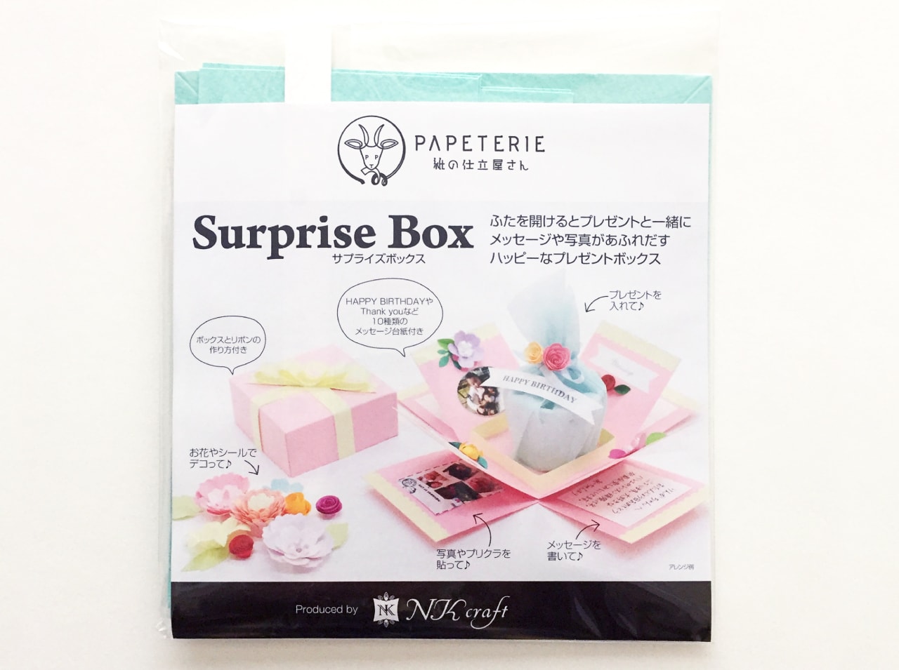 PAPETERIE】サプライズボックスS ミント | NK craft